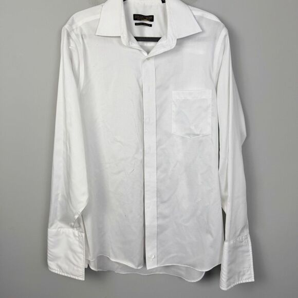 DONALD TRUMP SIGNATURE COLLECTION | Classic White Men's Dress Shirt 16/34-35 - Picture 1 of 9